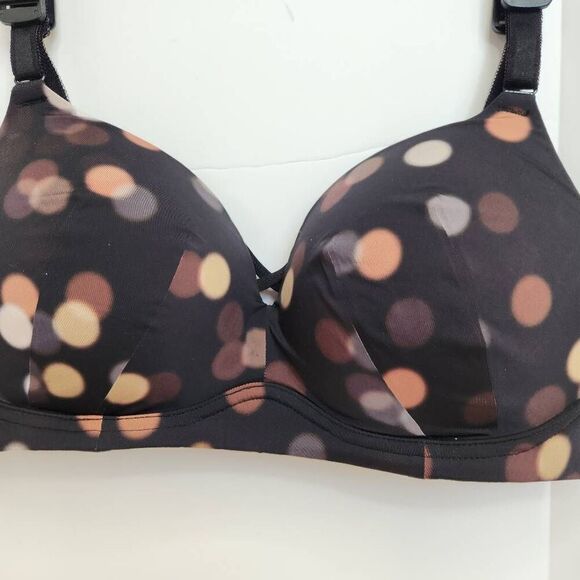 Torrid Curve Push Up Full Coverage Padded Black Pola Dot Bra 38D - Picture 2 of 12